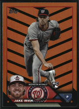 Jake Irvin 2023 Topps Update Orange and Black Foil #US224