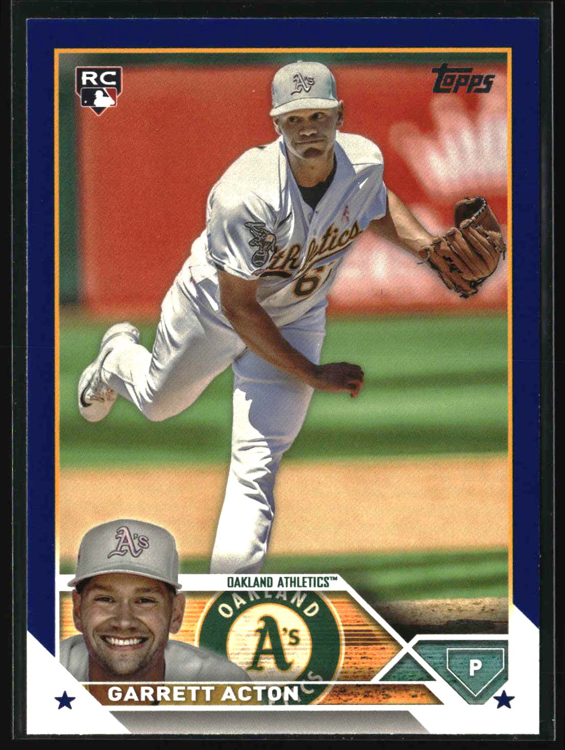 Garrett Acton 2023 Topps Update Royal Blue #US192