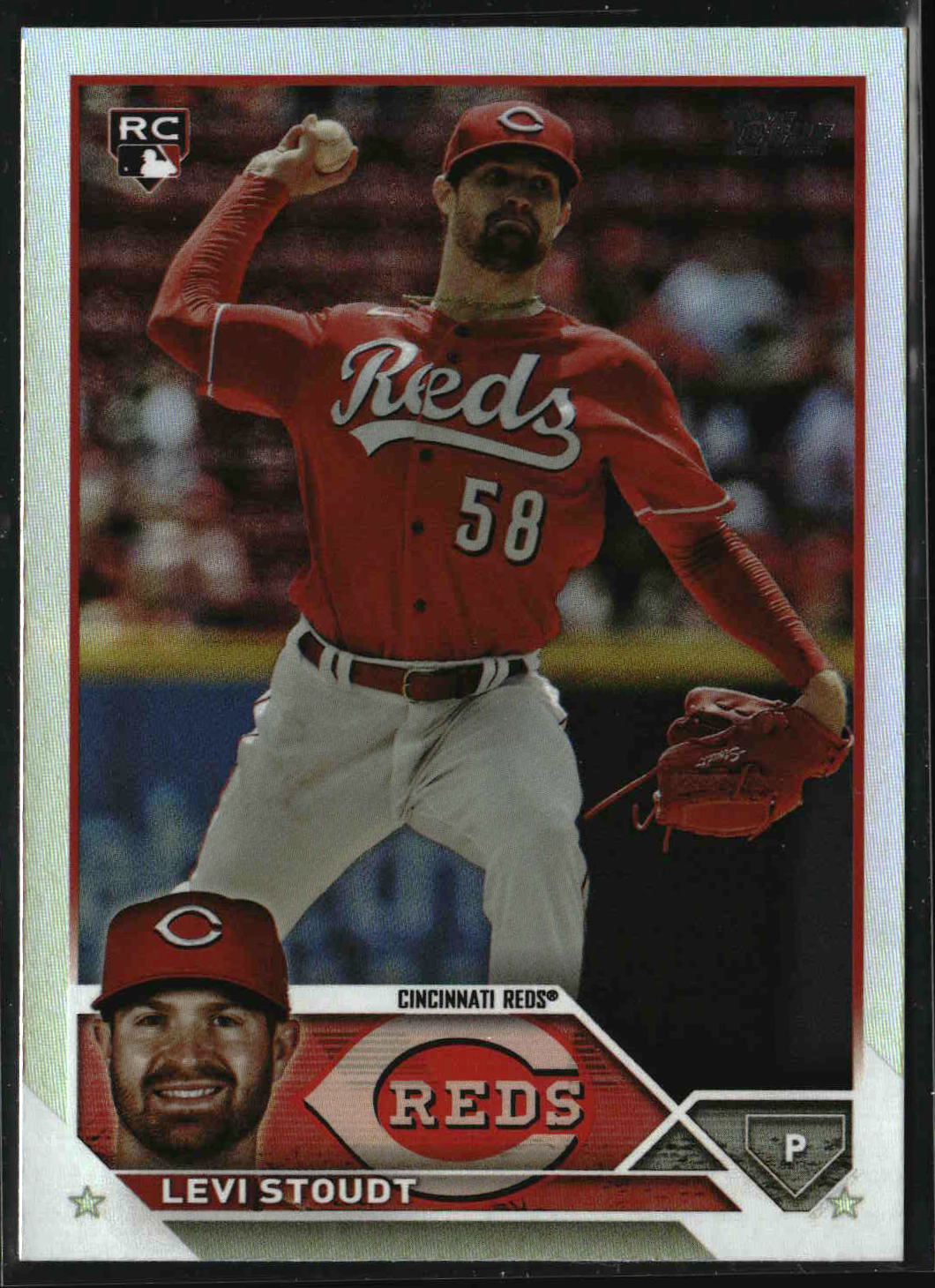 Levi Stoudt 2023 Topps Update Rainbow Foil #US149