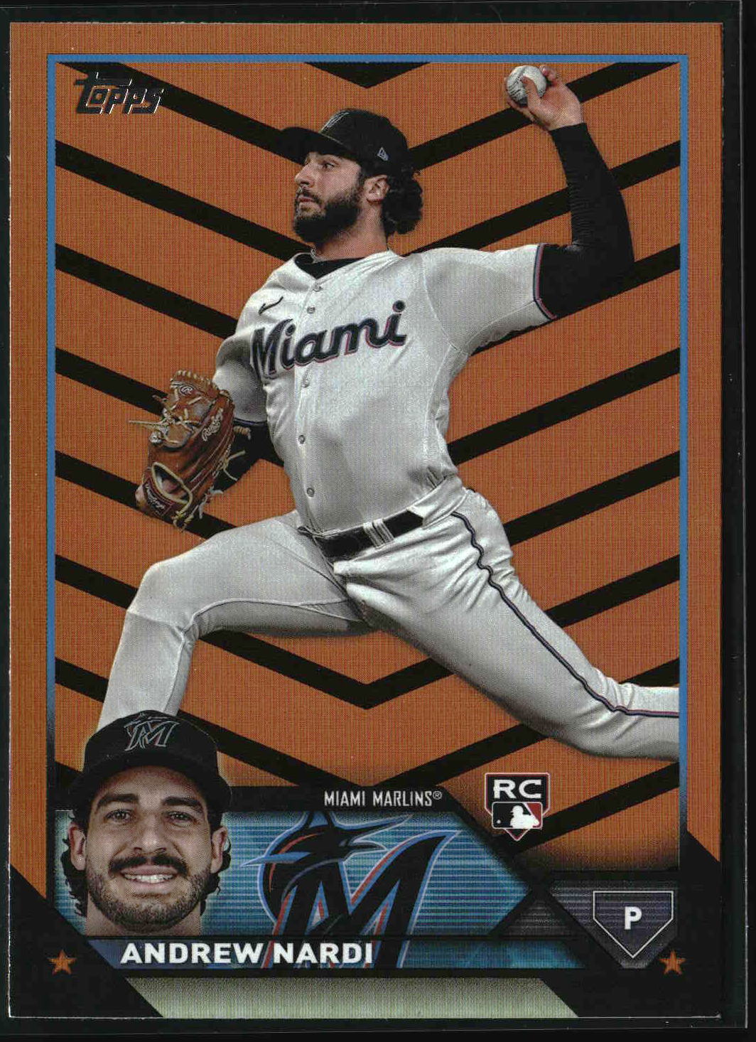 Andrew Nardi 2023 Topps Update Orange and Black Foil #US266