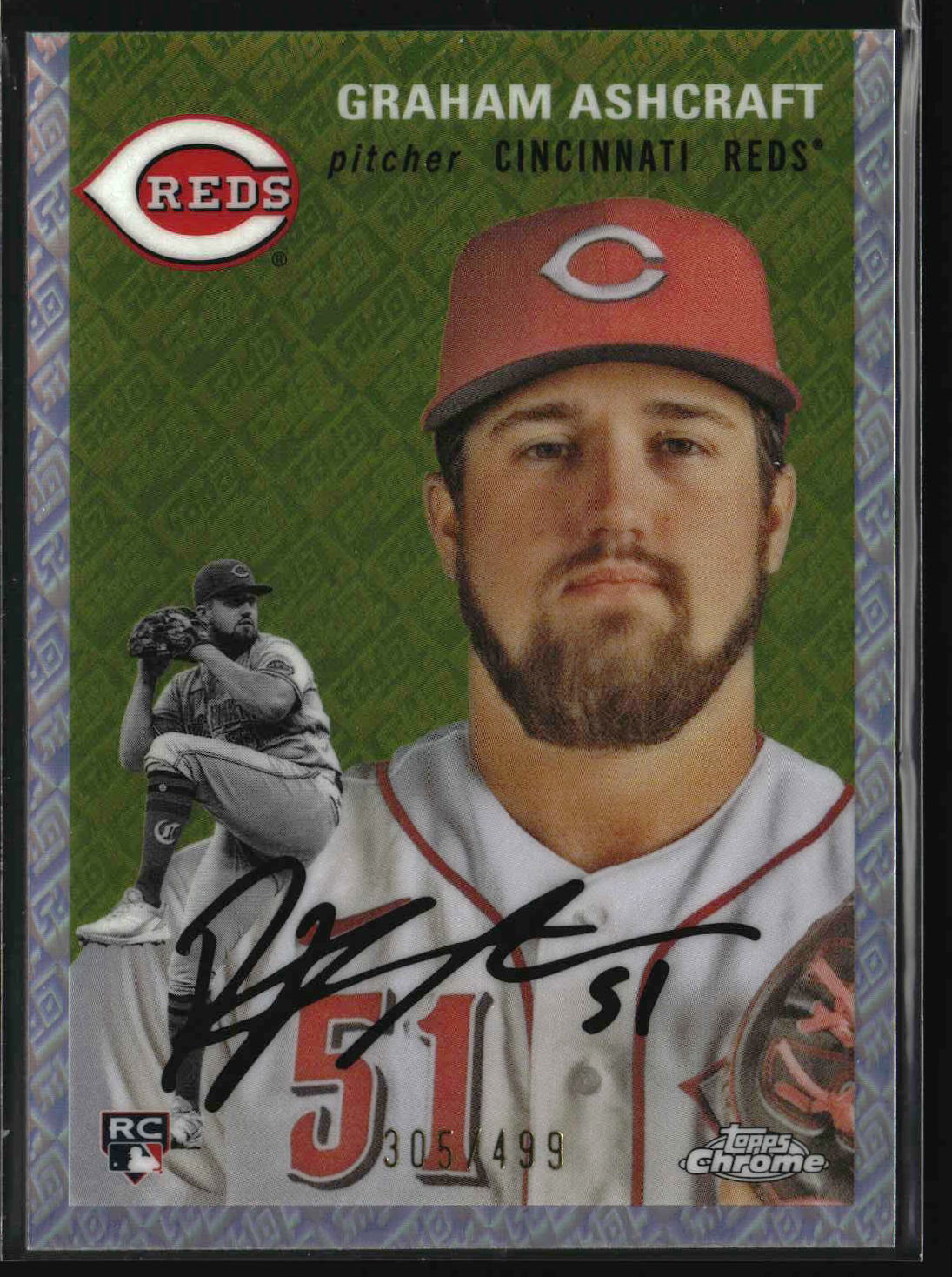Graham Ashcraft 2023 Chrome Platinum Anniversary Topps Refractors #74 #/499