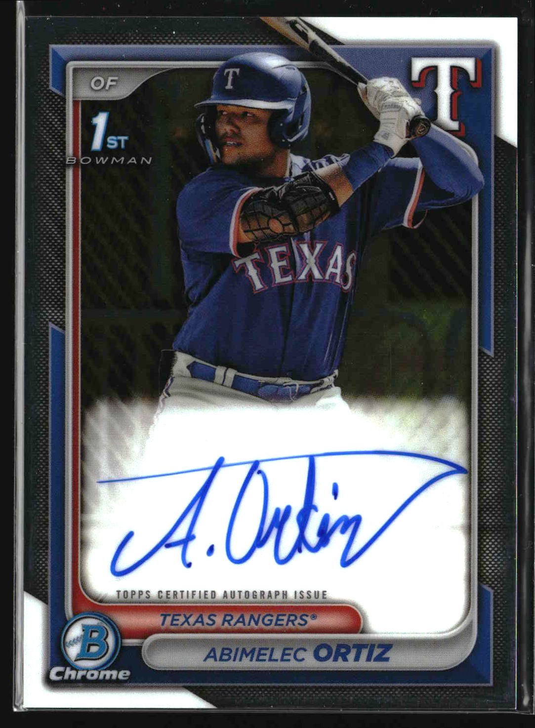 Abimelec Ortiz 2024 Bowman Chrome Prospect Autographs #CPA-AO