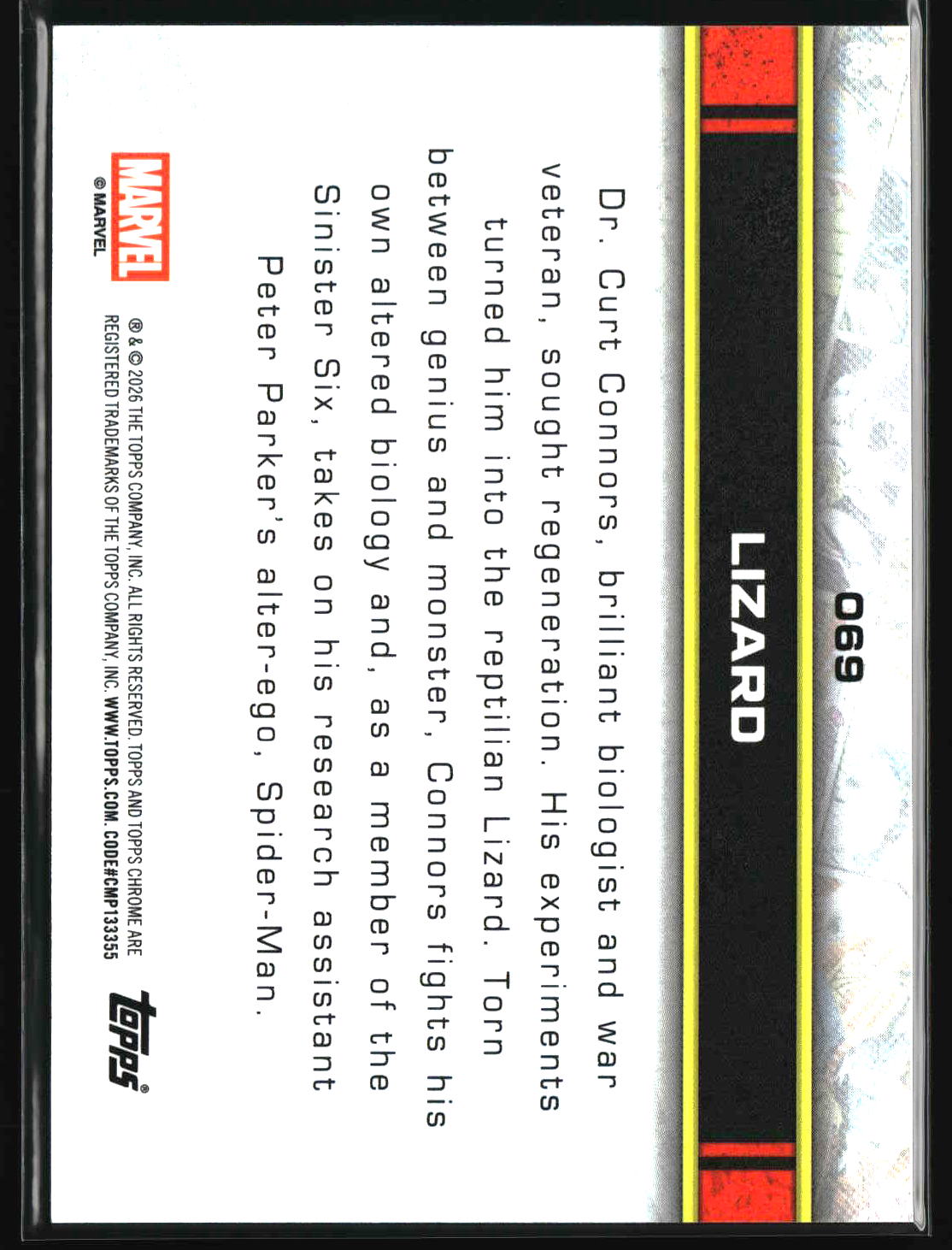 Lizard 2026 Topps Chrome Marvel Comics #69