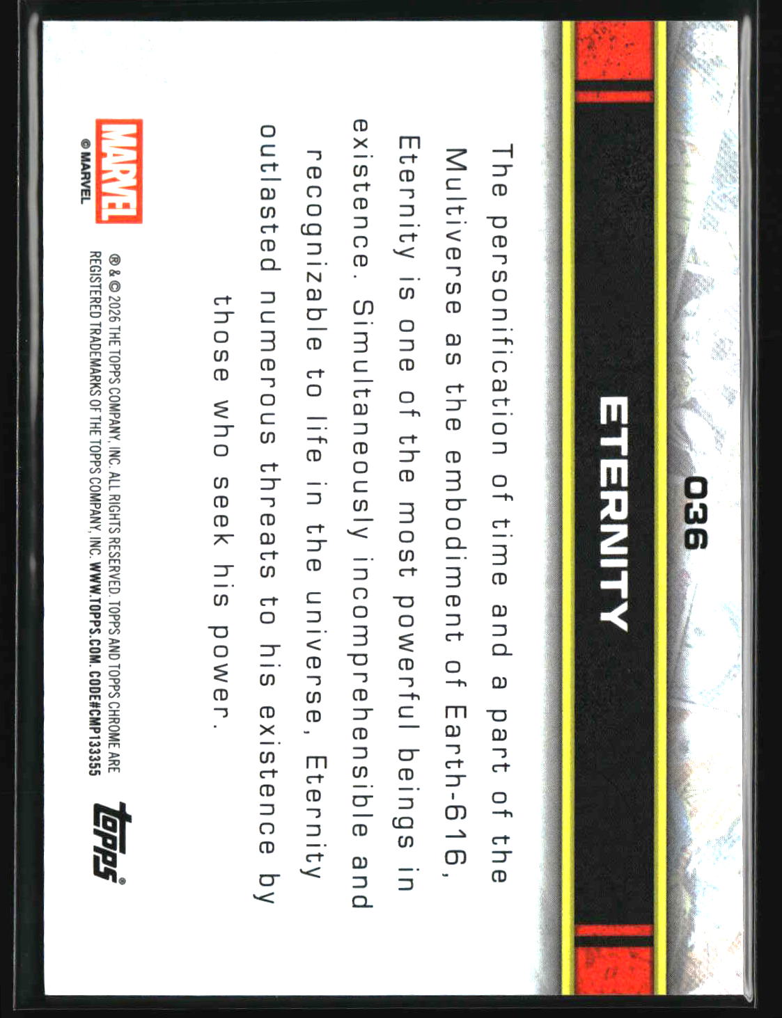 Eternity 2026 Topps Chrome Marvel Comics #36