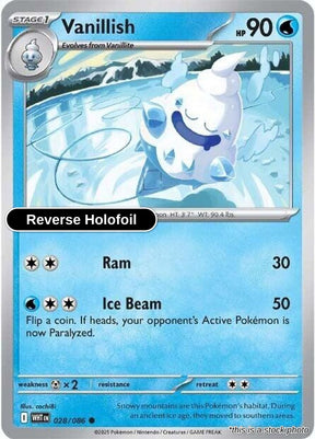 Vanillish - 028/086 - [WHT - SV: White Flare] - Reverse Holofoil