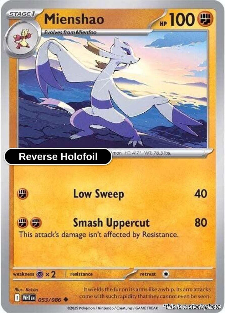 Mienshao - 053/086 - [WHT - SV: White Flare] - Reverse Holofoil