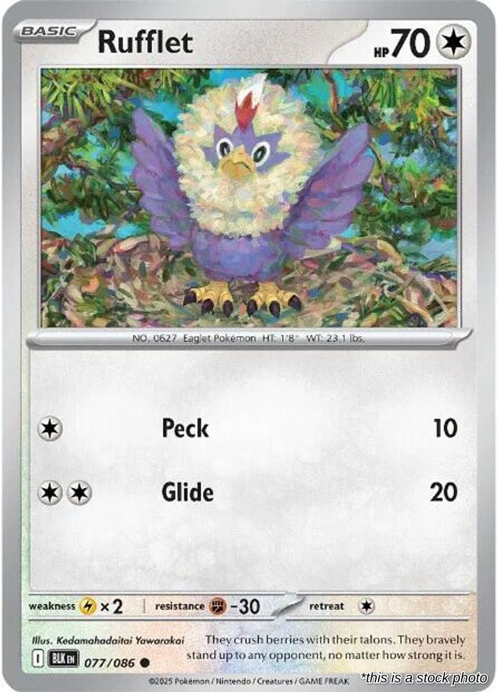 Rufflet - 077/086 - [BLK - SV: Black Bolt]