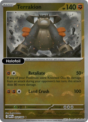 Terrakion (Poke Ball Pattern)