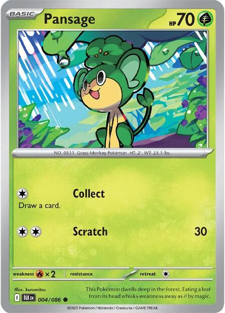 Pansage [BLK - 004/086]