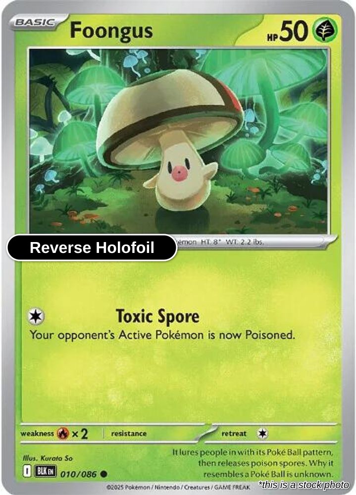 Foongus - 010/086 - [BLK - SV: Black Bolt] - Reverse Holofoil