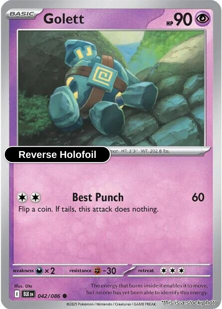 Golett - 042/086 - [BLK - SV: Black Bolt] - Reverse Holofoil