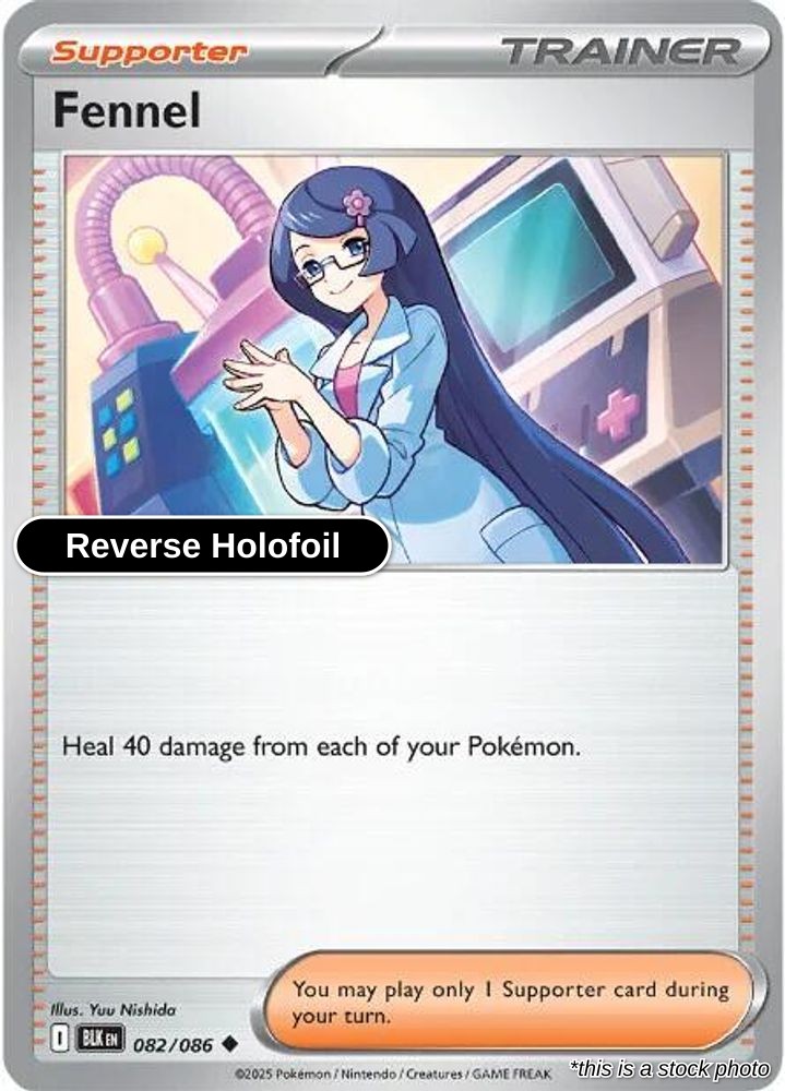 Fennel - 082/086 - [BLK - SV: Black Bolt] - Reverse Holofoil