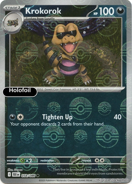 Krokorok (Poke Ball Pattern)