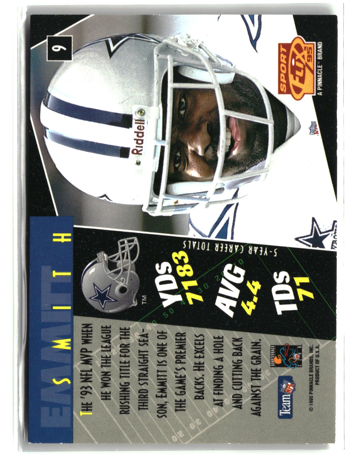 Emmitt Smith 1995 Sportflix #9