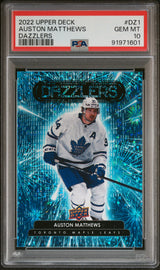 Auston Matthews 2022-23 Upper Deck Dazzlers Blue #DZ-1 PSA 10