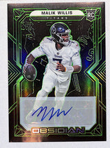 Malik Willis 2022 Panini Obsidian Rookie Autos Electric Etch Green #102 #/50