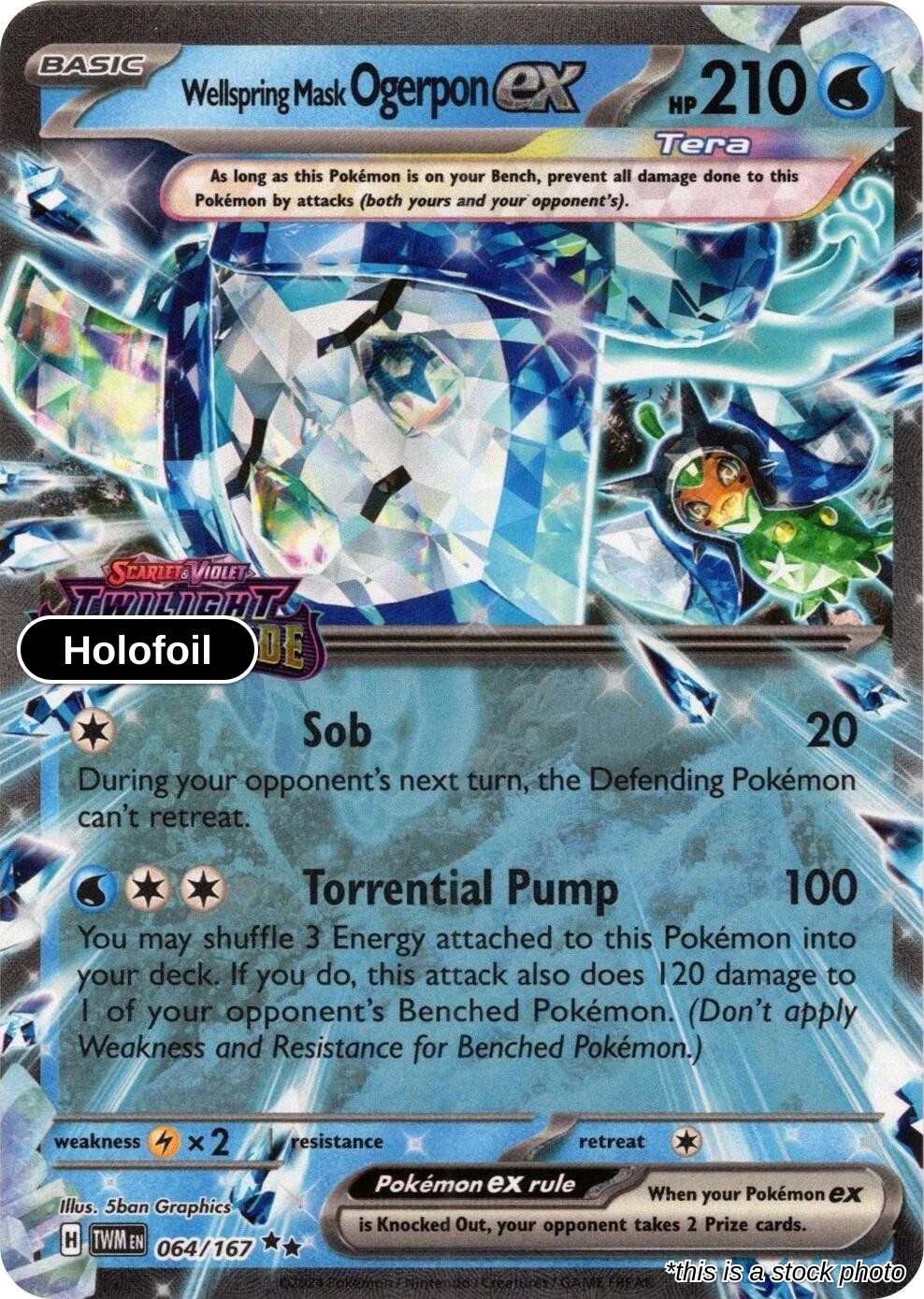 Wellspring Mask Ogerpon ex (Twilight Masquerade Stamp)