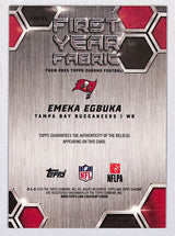 Emeka Egbuka 2025 Topps Chrome First Year Fabric #FYF-EE