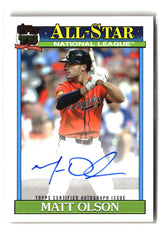 Matt Olson 2026 Topps All-Stars Autographs #91AS-MO