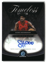 Scoot Henderson 2025-26 Bowman Timeless Touch Signatures #TTA-SH