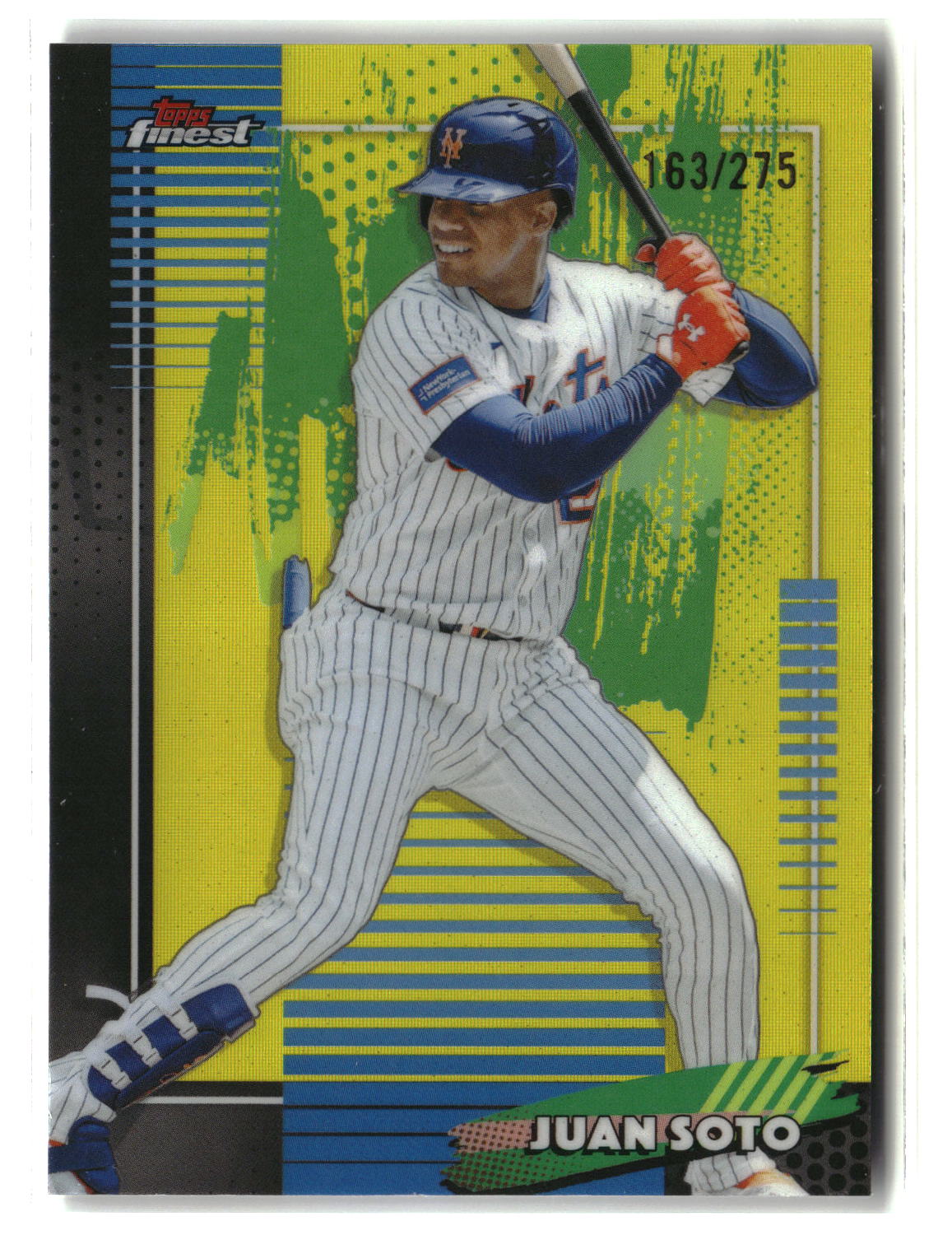 Juan Soto 2026 Finest Yellow Refractors #18 #/275