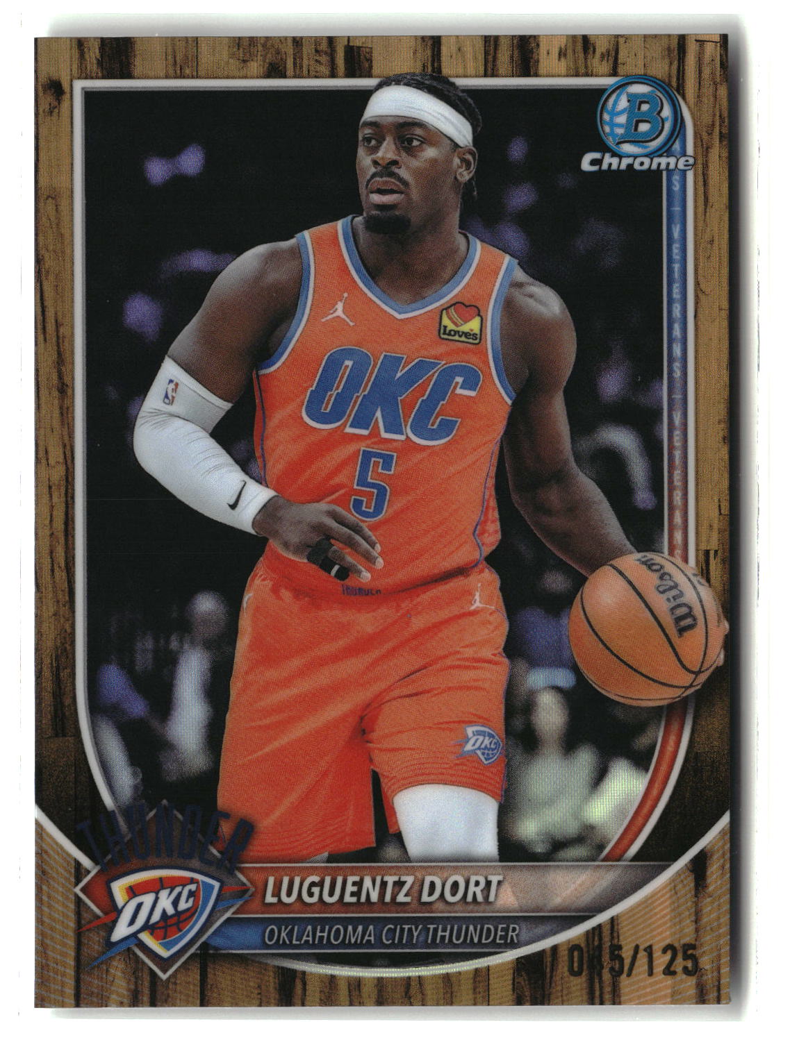 Luguentz Dort 2025-26 Bowman Chrome Floorboard Refractors #BCV-184 #/125