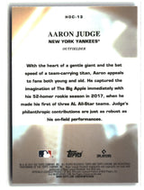 Aaron Judge 2022 Topps Chrome Heart of the City #HOC-13