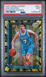 Kon Knueppel 2025-26 Topps Chrome Radiating Rookies #RR-4 PSA 9