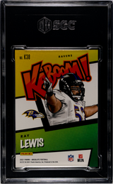 Ray Lewis 2021 Panini Absolute Kaboom #K38 SGC 9.5