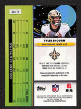 Tyler Shough 2025 Topps Chrome Cosmic Auto Green Space Dust #CCA-TS #/75