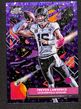 Trevor Lawrence 2025 Topps Chrome Cosmic Purple Nebula Refractor #44 #/150