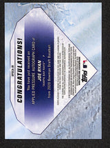 Joe Ryan 2020 Bowman Draft Applied Pressure Autographs Orange #APDCA-JR #/25