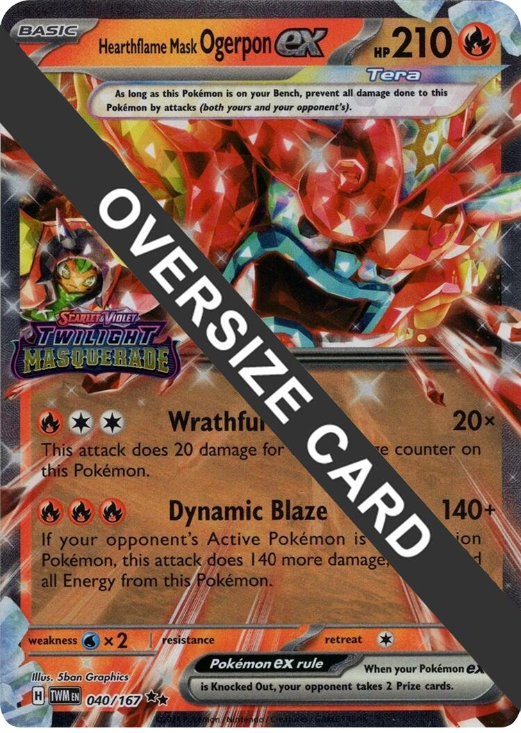 Hearthflame Mask Ogerpon ex (Twilight Masquerade Stamp)