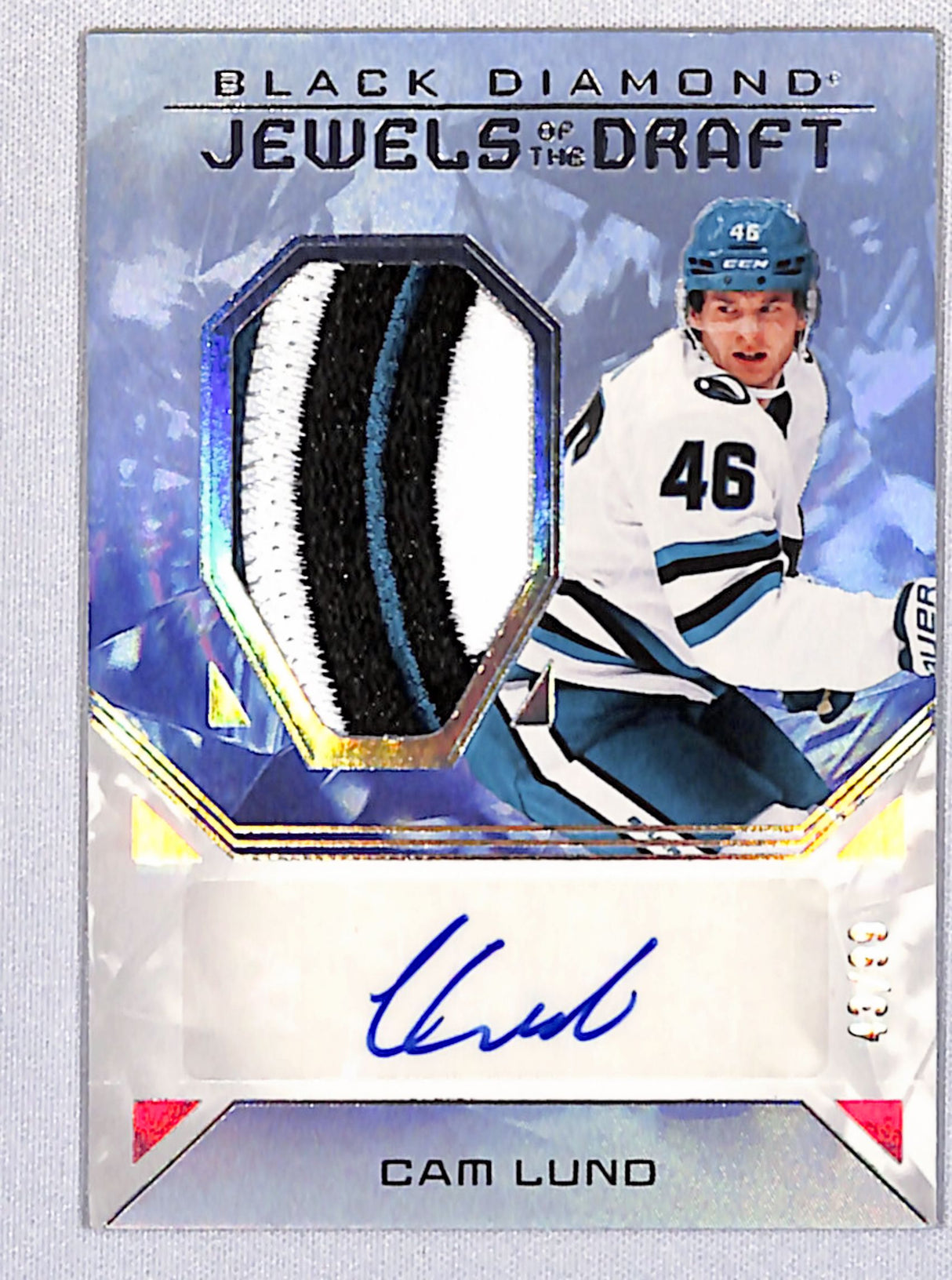 Cam Lund 2025-26 UD Black Diamond Jewels of the Draft Rookies #JD-CL #/99