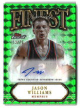 Jason Williams 2024-25 Finest Finest Auto Green Geometric Refractor #FA-JW #/75