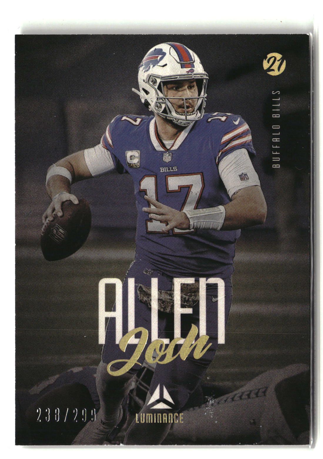 Josh Allen 2021 Panini Luminance Gold #10 #/299