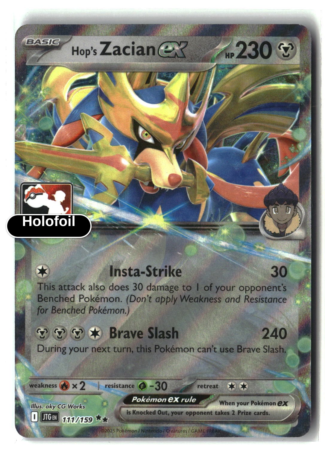Hop's Zacian ex - 111/159