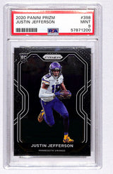 Justin Jefferson 2020 Panini Prizm #398 PSA 9