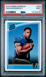 Saquon Barkley 2018 Donruss #306 PSA 9