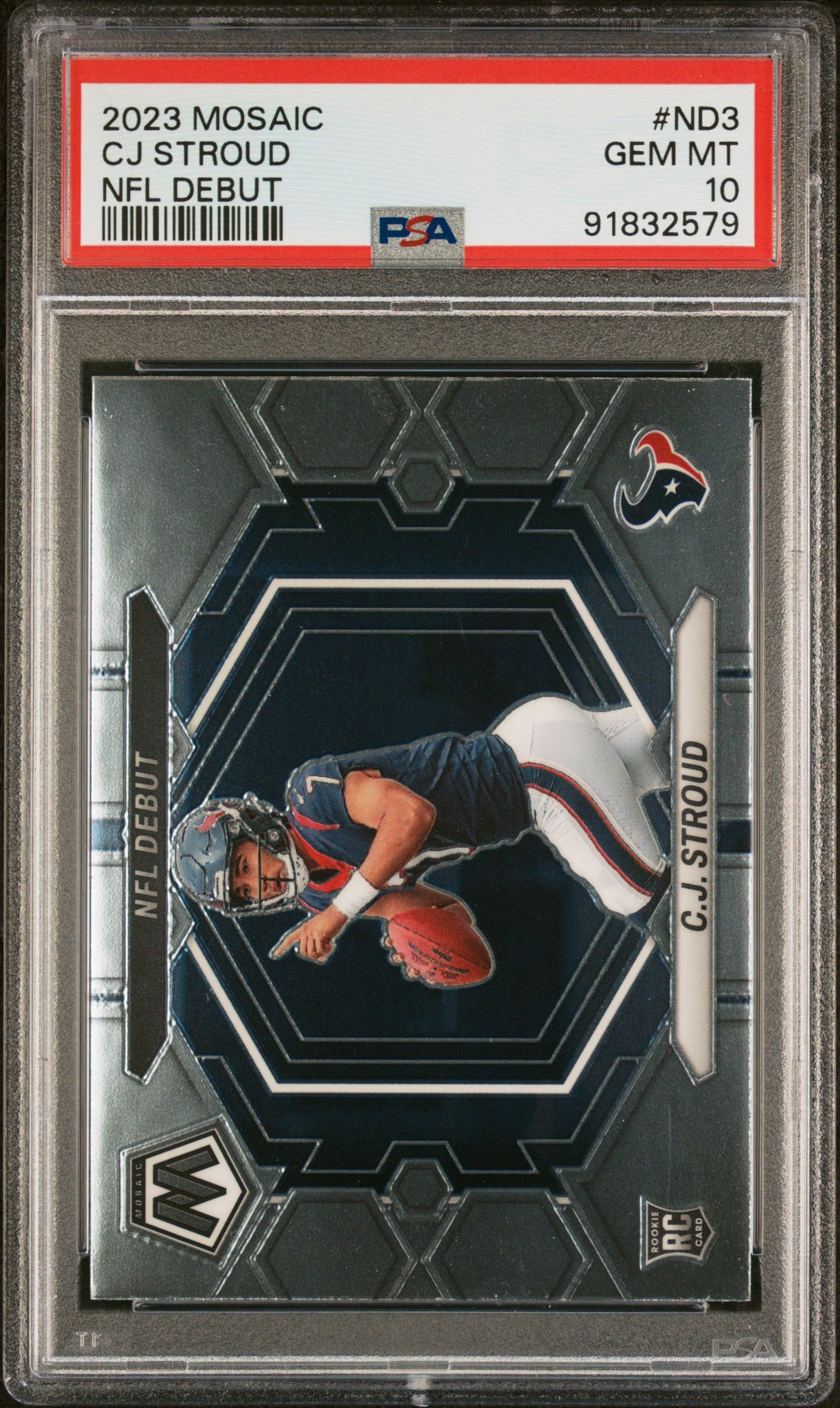 C.J. Stroud 2023 Panini Mosaic #ND-3 PSA 10