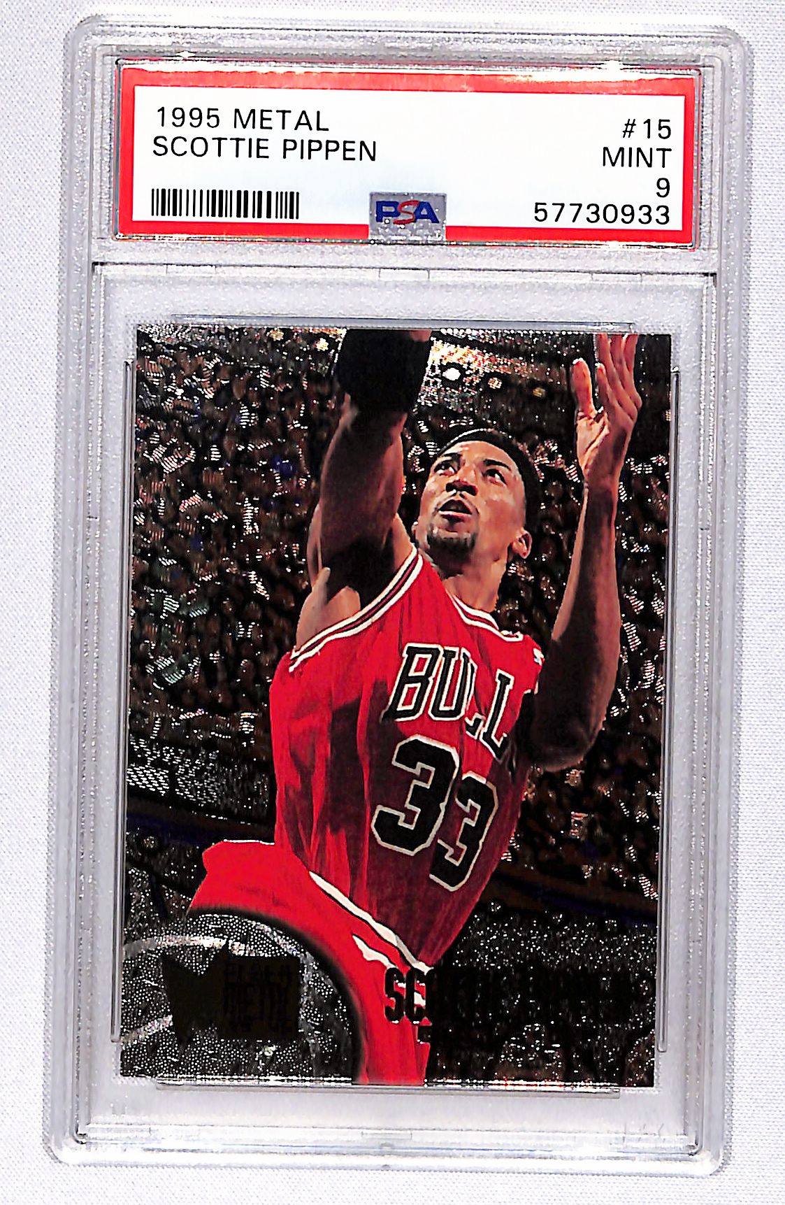 Scottie Pippen 1995-96 Metal #15 PSA 9