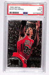 Scottie Pippen 1995-96 Metal #15 PSA 9