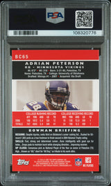 Adrian Peterson 2007 Bowman Chrome #BC65 PSA 8