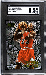 Michael Jordan 1995-96 Metal #212 SGC 8.5