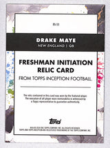 Drake Maye 2024 Topps Inception Freshman Initiation Red #FI-11 #/75