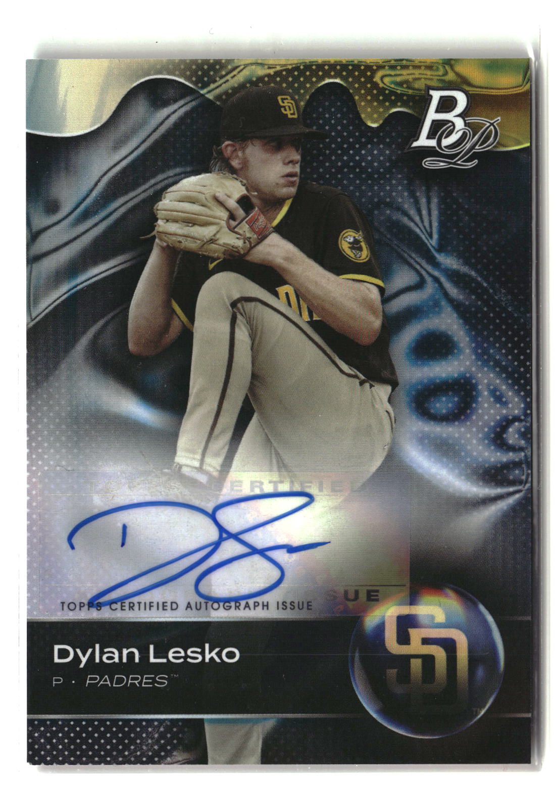 Dylan Lesko 2023 Bowman Platinum Top Prospect Autographs #TOP-77