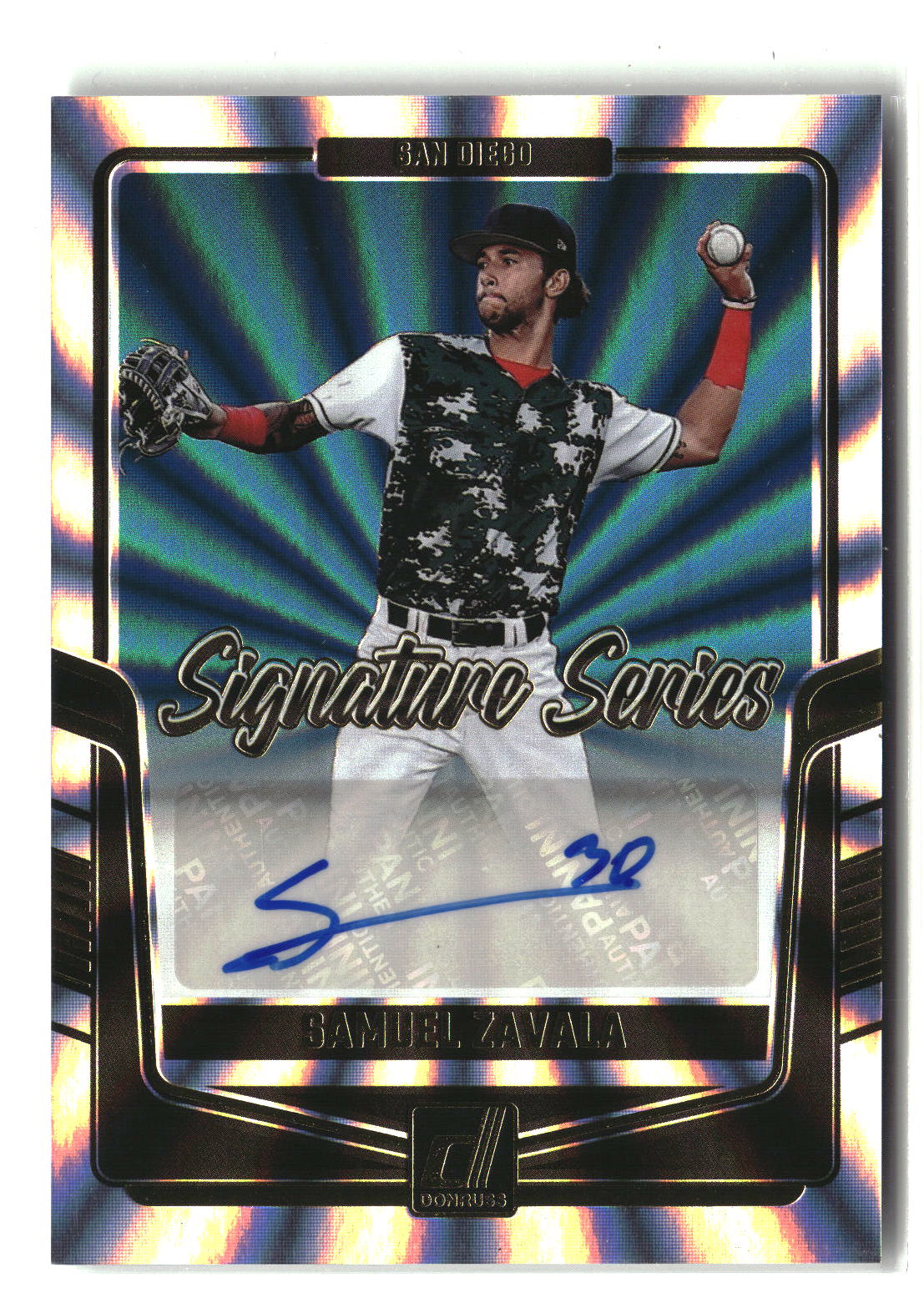 Samuel Zavala 2024 Donruss Signature Series Laser #SS-SZ