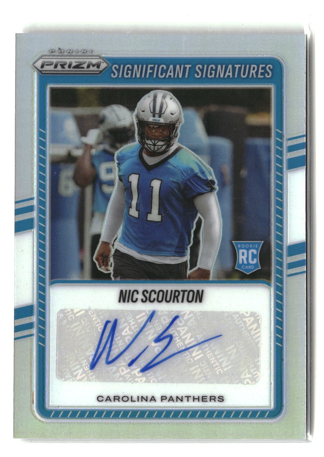Nic Scourton 2025 Panini Prizm Significant Signatures #SSI-NSN
