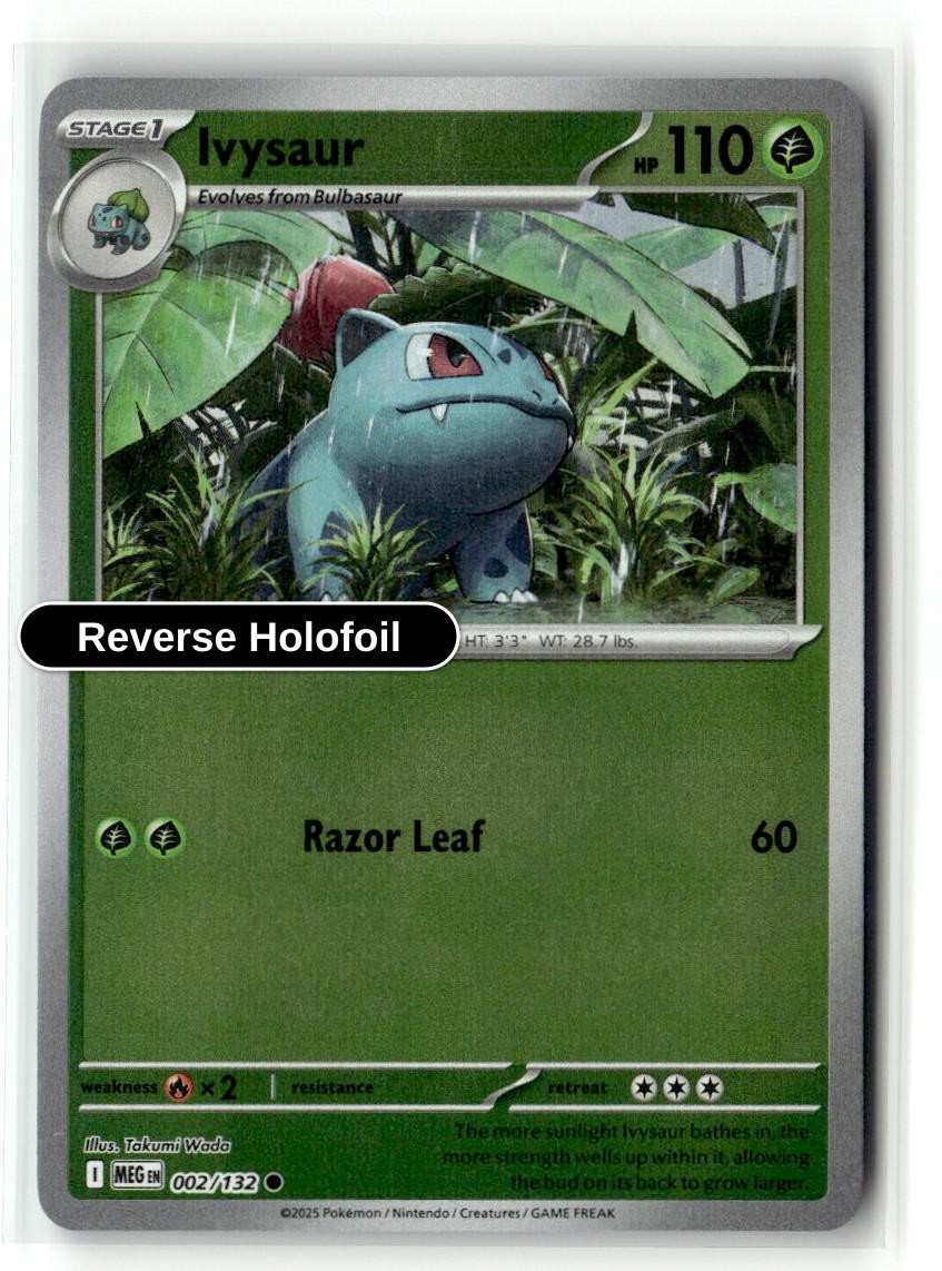 Ivysaur - 002/132 - [MEG - ME01: Mega Evolution] - Reverse Holofoil