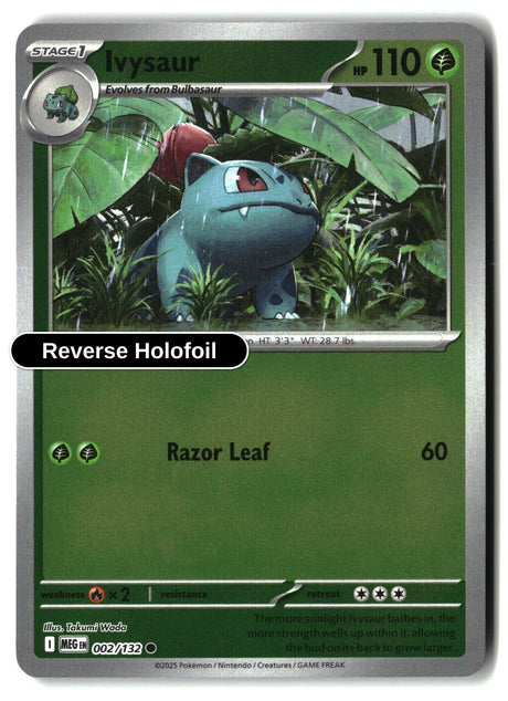 Ivysaur - 002/132 - [MEG - ME01: Mega Evolution] - Reverse Holofoil